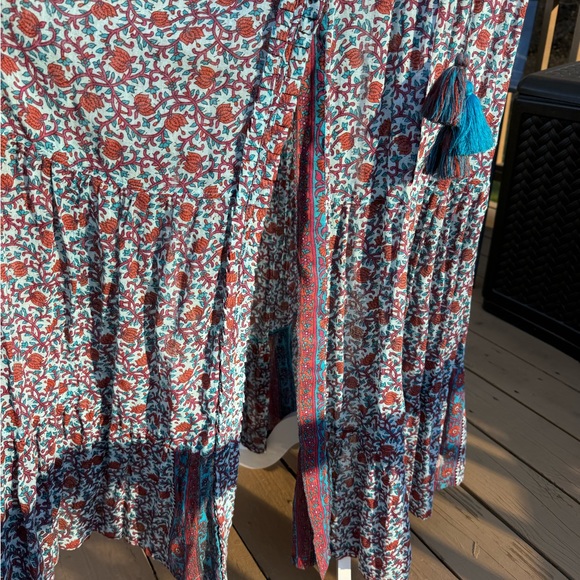 Poupette St. Barth Summer Dress blue /red size small - Picture 12 of 14